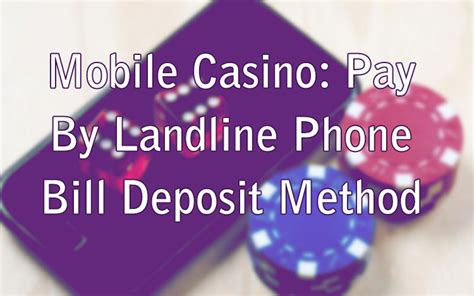 deposit by mobile bill casino